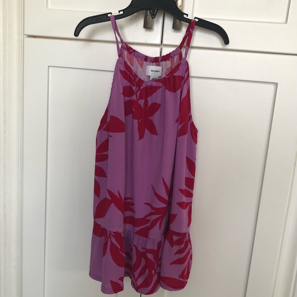 🔴 5/$25 ~ Girl’s Old Navy Floral spaghetti strap top